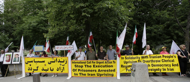 تظاهرات سراسری ایرانیان‌ آزاده علیه توطئه تروریستی رژیم آخوندی علیه مقاومت 